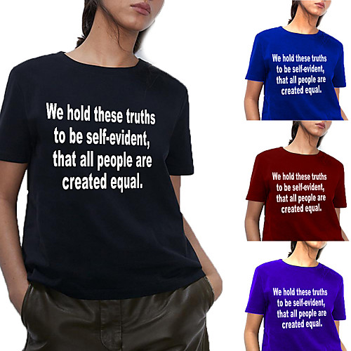 Women's Tee / T-shirt Pure Color Crew Neck Letter Printed Sport Athleisure T Shirt Top Short Sleeves Breathable Soft Comfortable Everyday Use Street Casual Daily Outdoor
Women's Tee / T-shirt Pure Color Crew Neck Letter Printed Sport Athleisure T Shirt Top Short Sleeves Breathable Soft Comfortable Everyday Use Street Casual Daily Outdoor