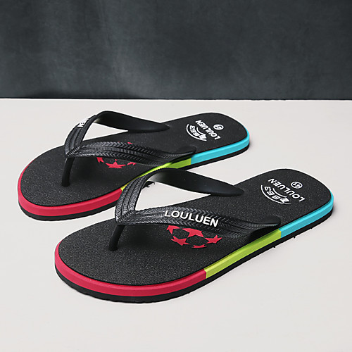 Men's Slippers & Flip-Flops Casual Beach Beach Home Rubber Breathable Non-slipping Black Army Green Khaki Summer
Men's Slippers & Flip-Flops Casual Beach Beach Home Rubber Breathable Non-slipping Black Army Green Khaki Summer