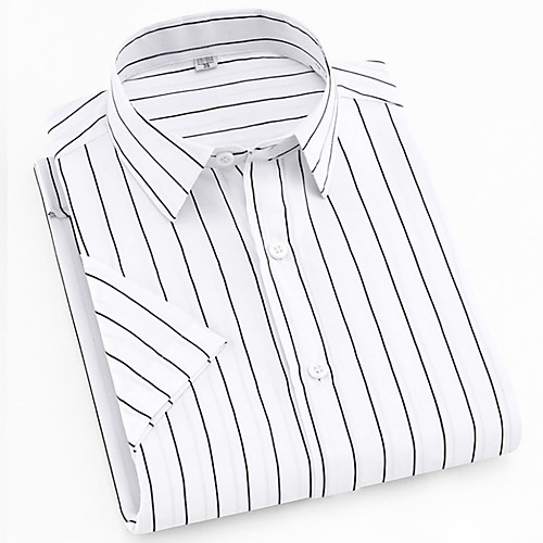 Men's Shirt Other Prints Striped Short Sleeve Daily Tops Business Basic White Blue Red
Men's Shirt Other Prints Striped Short Sleeve Daily Tops Business Basic White Blue Red