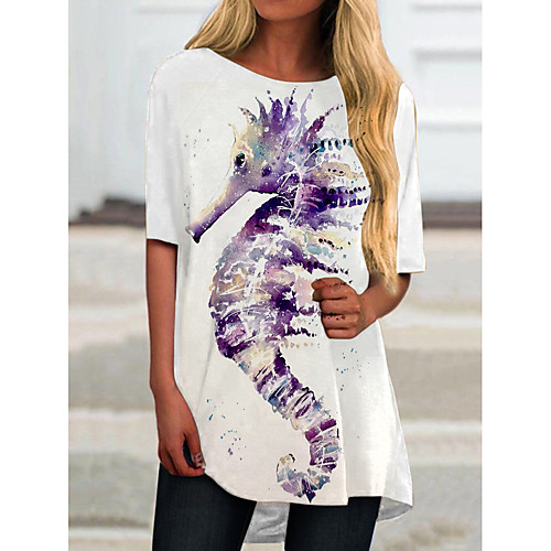Women's T Shirt Dress Tee Dress Short Mini Dress Purple Half Sleeve Color Block Animal Print Spring Summer Round Neck Casual 2021 S M L XL XXL 3XL
Women's T Shirt Dress Tee Dress Short Mini Dress Purple Half Sleeve Color Block Animal Print Spring Summer Round Neck Casual 2021 S M L XL XXL 3XL