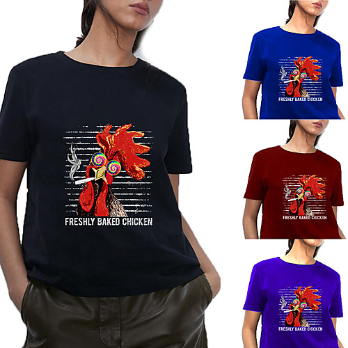 Women's Tee / T-shirt Pure Color Crew Neck Animal Patterned Letter Printed Sport Athleisure T Shirt Top Short Sleeves Breathable Soft Comfortable Everyday Use Street Casual Daily Outdoor
Women's Tee / T-shirt Pure Color Crew Neck Animal Patterned Letter Printed Sport Athleisure T Shirt Top Short Sleeves Breathable Soft Comfortable Everyday Use Street Casual Daily Outdoor