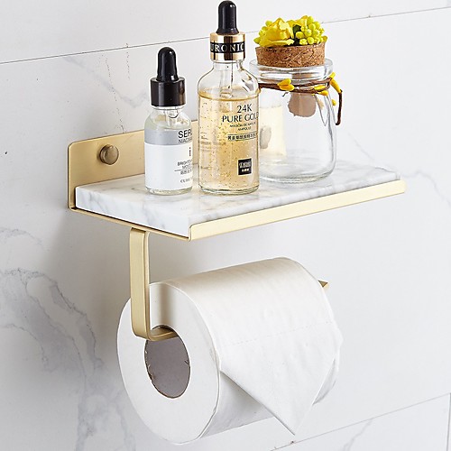 Bathroom Brass Marble Paper Towel Holder Toilet Roll Holder Creative Mobile Phone Rack Simple Toilet Paper Holder
Bathroom Brass Marble Paper Towel Holder Toilet Roll Holder Creative Mobile Phone Rack Simple Toilet Paper Holder