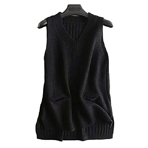 gihuo women's v neck cable knit pullover sweater vest with pockets(black-one size)
gihuo women's v neck cable knit pullover sweater vest with pockets(black-one size)