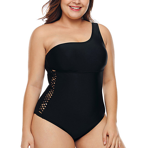 Women's One Piece Swimsuit Cut Out Black Plus Size Swimwear Padded Strapless Bathing Suits
Women's One Piece Swimsuit Cut Out Black Plus Size Swimwear Padded Strapless Bathing Suits