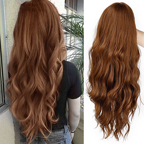 Long Mix Brown Womens Wigs with Bangs Water Wave Synthetic Wigs Heat Resistant Cosplay Pink Red Wigs for Women African American
Long Mix Brown Womens Wigs with Bangs Water Wave Synthetic Wigs Heat Resistant Cosplay Pink Red Wigs for Women African American