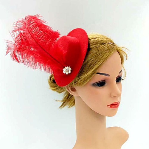 Elegant Retro Fabric / Feathers Fascinators with Feather 1 Piece Special Occasion / Party / Evening Headpiece
Elegant Retro Fabric / Feathers Fascinators with Feather 1 Piece Special Occasion / Party / Evening Headpiece