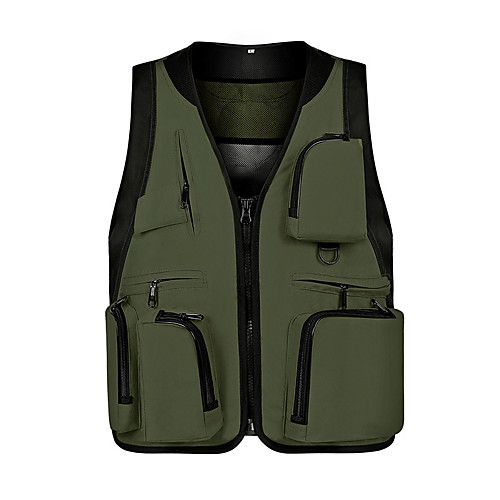 Men's Hiking Vest / Gilet Fishing Vest Military Tactical Vest Sleeveless V Neck Vest / Gilet Jacket Top Outdoor Lightweight Breathable Quick Dry Sweat wicking Autumn / Fall Spring Polyester Solid
Men's Hiking Vest / Gilet Fishing Vest Military Tactical Vest Sleeveless V Neck Vest / Gilet Jacket Top Outdoor Lightweight Breathable Quick Dry Sweat wicking Autumn / Fall Spring Polyester Solid