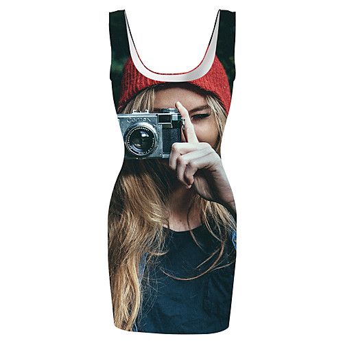 Women's Sports Dress Short Mini Dress Black Sleeveless Print Print Spring Summer Round Neck Casual 2021 S M L XL XXL 3XL
Women's Sports Dress Short Mini Dress Black Sleeveless Print Print Spring Summer Round Neck Casual 2021 S M L XL XXL 3XL