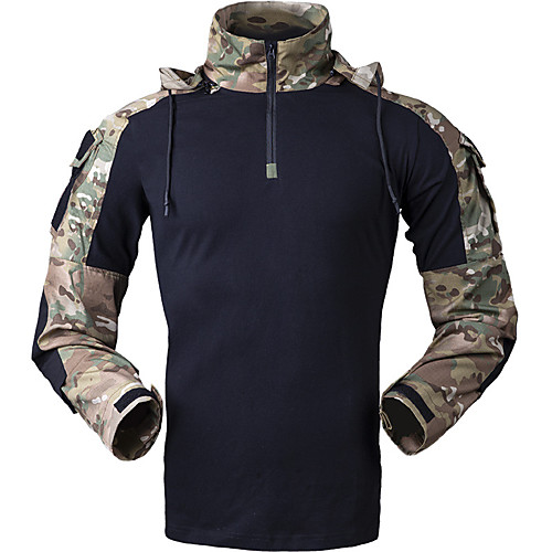 Men's Hunting T-shirt Long Sleeve Outdoor Fall Spring Breathability Wearable Soft Removable Camo / Camouflage Cotton Polyester Camouflage Grey Green Camouflage Gray
Men's Hunting T-shirt Long Sleeve Outdoor Fall Spring Breathability Wearable Soft Removable Camo / Camouflage Cotton Polyester Camouflage Grey Green Camouflage Gray