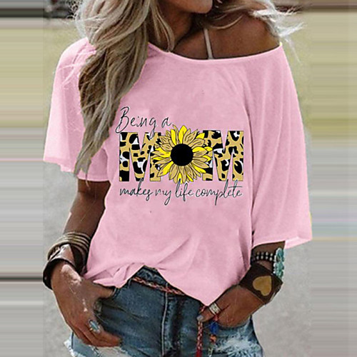 Women's T shirt Graphic Round Neck Tops Basic Basic Top White Blushing Pink Gray
Women's T shirt Graphic Round Neck Tops Basic Basic Top White Blushing Pink Gray