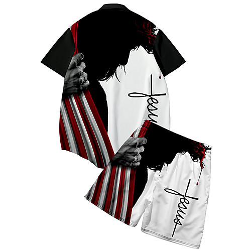 Men's Shirt Suits 3D Print Shadow Button-Down 3D Print Short Sleeve Street Tops Fashion Classic Breathable Comfortable Black
Men's Shirt Suits 3D Print Shadow Button-Down 3D Print Short Sleeve Street Tops Fashion Classic Breathable Comfortable Black