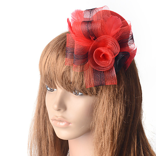 Retro Cute Tulle Fascinators with Feather / Floral 1 Piece Special Occasion / Party / Evening Headpiece
Retro Cute Tulle Fascinators with Feather / Floral 1 Piece Special Occasion / Party / Evening Headpiece