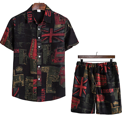 Men's Shirt Other Prints Fruit Animal 2pcs Print Short Sleeve Vacation Tops Beach Boho Black
Men's Shirt Other Prints Fruit Animal 2pcs Print Short Sleeve Vacation Tops Beach Boho Black