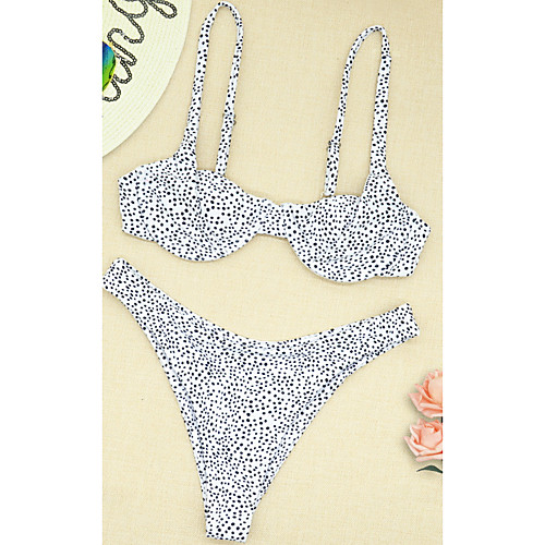 Women's Bikini 2 Piece Swimsuit Push Up Print Leopard White Swimwear Padded Crop Top Bathing Suits New Casual Sexy
Women's Bikini 2 Piece Swimsuit Push Up Print Leopard White Swimwear Padded Crop Top Bathing Suits New Casual Sexy