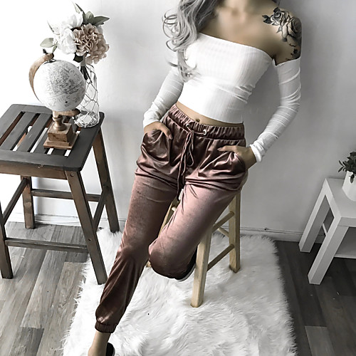 Women's Stylish Streetwear Comfort Casual Daily Jogger Pants Plain Full Length Elastic Waist Brown
Women's Stylish Streetwear Comfort Casual Daily Jogger Pants Plain Full Length Elastic Waist Brown