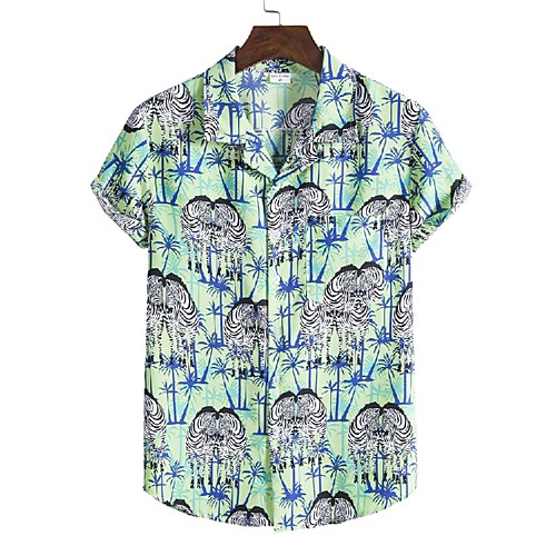 Men's Shirt 3D Print Graphic Prints Print Short Sleeve Vacation Tops Light Green
Men's Shirt 3D Print Graphic Prints Print Short Sleeve Vacation Tops Light Green