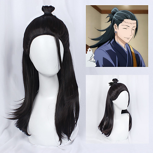 Cosplay Cosplay Cosplay Wigs Unisex Slicked-Back 70 inch Natural Straight Black Brown Adults' Anime Wig
Cosplay Cosplay Cosplay Wigs Unisex Slicked-Back 70 inch Natural Straight Black Brown Adults' Anime Wig