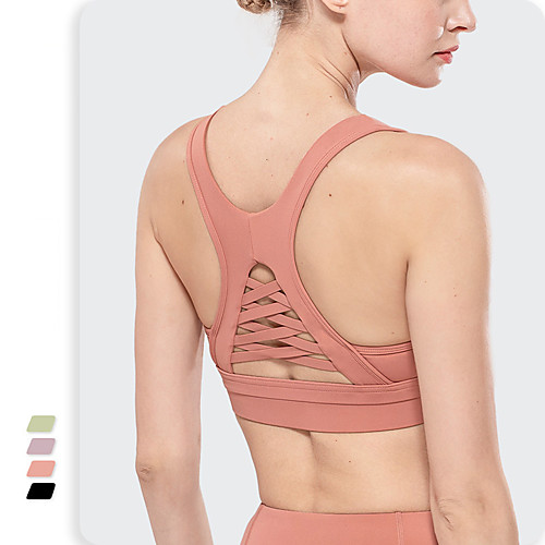 Women's Sports Bra Bra Top Wirefree Nylon Spandex Yoga Fitness Gym Workout Breathable Soft Push Up Padded Medium Support Black Purple Pink Green Solid Colored / Stretchy / Athletic / Athleisure
Women's Sports Bra Bra Top Wirefree Nylon Spandex Yoga Fitness Gym Workout Breathable Soft Push Up Padded Medium Support Black Purple Pink Green Solid Colored / Stretchy / Athletic / Athleisure