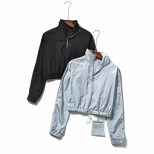 Women's Long Sleeve Running Track Jacket Reflective Tank Top Cropped Quarter Zip Outerwear Coat Top Street Athleisure Summer High Visibility Ultralight Windproof Fitness Modern Dance Running Jogging
Women's Long Sleeve Running Track Jacket Reflective Tank Top Cropped Quarter Zip Outerwear Coat Top Street Athleisure Summer High Visibility Ultralight Windproof Fitness Modern Dance Running Jogging