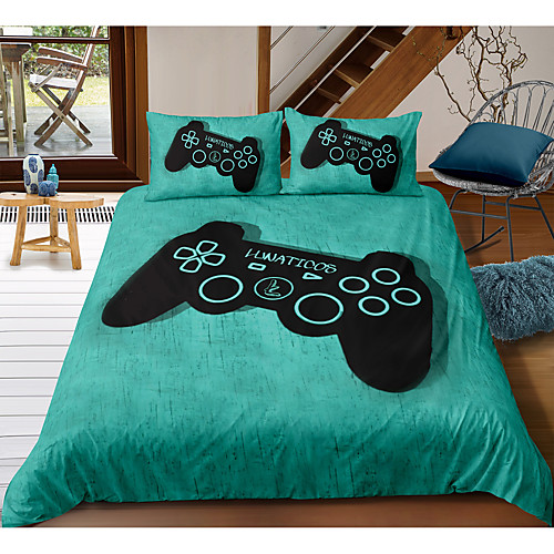Playgame 3-Piece Duvet Cover Set Hotel Bedding Sets Comforter Cover with Soft Lightweight Microfiber, Include 1 Duvet Cover, 2 Pillowcases for Double/Queen/King(1 Pillowcase for Twin/Single)
Playgame 3-Piece Duvet Cover Set Hotel Bedding Sets Comforter Cover with Soft Lightweight Microfiber, Include 1 Duvet Cover, 2 Pillowcases for Double/Queen/King(1 Pillowcase for Twin/Single)