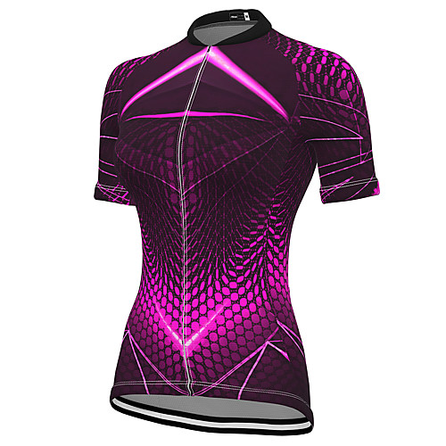 21Grams Women's Short Sleeve Cycling Jersey Spandex Purple Bike Top Mountain Bike MTB Road Bike Cycling Breathable Sports Clothing Apparel / Stretchy / Athleisure
21Grams Women's Short Sleeve Cycling Jersey Spandex Purple Bike Top Mountain Bike MTB Road Bike Cycling Breathable Sports Clothing Apparel / Stretchy / Athleisure