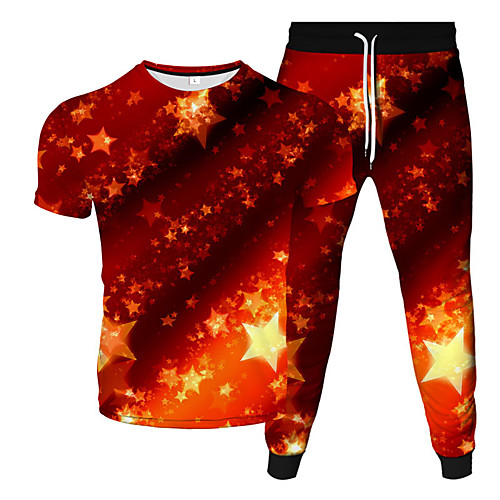 Men's Women's 2 Piece Tracksuit Sweatsuit Street Casual Short Sleeve 2pcs Breathable Moisture Wicking Soft Gym Workout Running Jogging Training Exercise Sportswear Normal Outfit Set Clothing Suit
Men's Women's 2 Piece Tracksuit Sweatsuit Street Casual Short Sleeve 2pcs Breathable Moisture Wicking Soft Gym Workout Running Jogging Training Exercise Sportswear Normal Outfit Set Clothing Suit