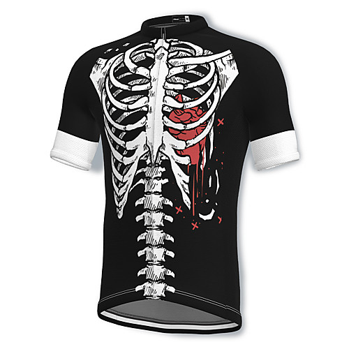 21Grams Men's Short Sleeve Cycling Jersey Spandex Black Skull Bike Top Mountain Bike MTB Road Bike Cycling Breathable Quick Dry Sports Clothing Apparel / Athleisure
21Grams Men's Short Sleeve Cycling Jersey Spandex Black Skull Bike Top Mountain Bike MTB Road Bike Cycling Breathable Quick Dry Sports Clothing Apparel / Athleisure