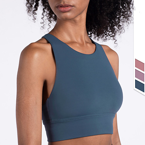 Women's Sports Bra Medium Support Cross Back Removable Pad Solid Color Purple Blue Pink Nylon Spandex Yoga Fitness Gym Workout Bra Top Sport Activewear Breathable Quick Dry Comfortable Freedom
Women's Sports Bra Medium Support Cross Back Removable Pad Solid Color Purple Blue Pink Nylon Spandex Yoga Fitness Gym Workout Bra Top Sport Activewear Breathable Quick Dry Comfortable Freedom