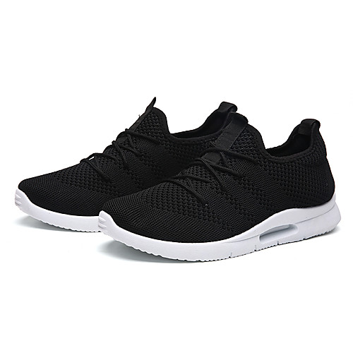 Men's Trainers Athletic Shoes Sporty Athletic Outdoor Running Shoes Basketball Shoes Elastic Fabric Tissage Volant Breathable Non-slipping Shock Absorbing Booties / Ankle Boots Black / White White
Men's Trainers Athletic Shoes Sporty Athletic Outdoor Running Shoes Basketball Shoes Elastic Fabric Tissage Volant Breathable Non-slipping Shock Absorbing Booties / Ankle Boots Black / White White