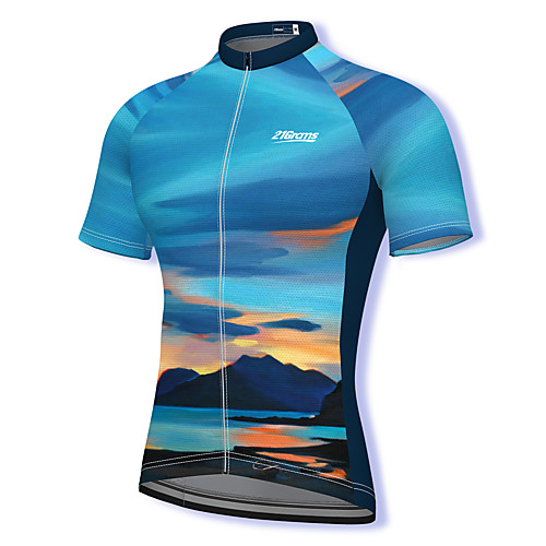 21Grams Men's Short Sleeve Cycling Jersey Spandex Blue Bike Top Mountain Bike MTB Road Bike Cycling Breathable Quick Dry Sports Clothing Apparel / Athleisure
21Grams Men's Short Sleeve Cycling Jersey Spandex Blue Bike Top Mountain Bike MTB Road Bike Cycling Breathable Quick Dry Sports Clothing Apparel / Athleisure