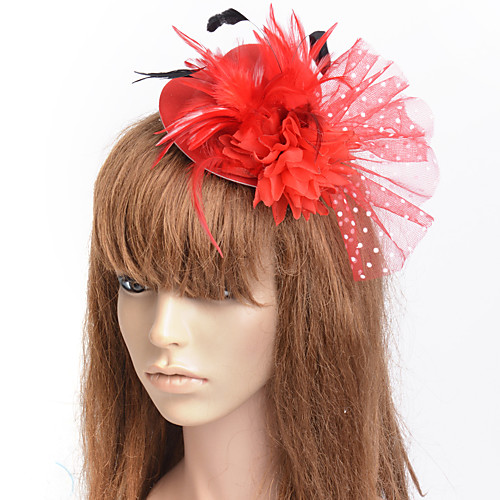 Elegant Retro Tulle Fascinators with Feather / Floral 1 Piece Special Occasion / Party / Evening Headpiece
Elegant Retro Tulle Fascinators with Feather / Floral 1 Piece Special Occasion / Party / Evening Headpiece
