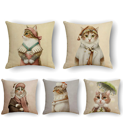 Cushion Cover 5PCS Linen Soft Print Square Throw Pillow Cover Cushion Case Pillowcase for Sofa Bedroom 45 x 45 cm (18 x 18 Inch) Superior Quality Mashine Washable
Cushion Cover 5PCS Linen Soft Print Square Throw Pillow Cover Cushion Case Pillowcase for Sofa Bedroom 45 x 45 cm (18 x 18 Inch) Superior Quality Mashine Washable