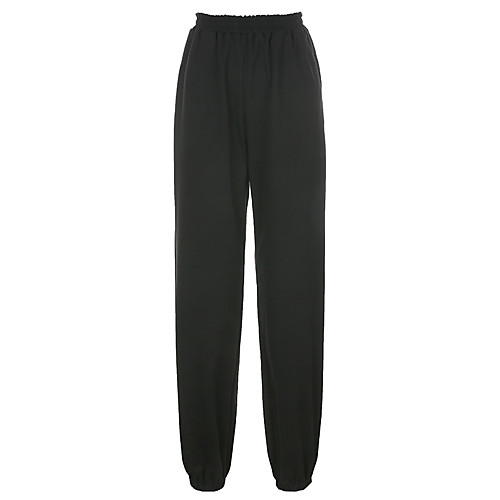 Women's Vintage Sweatpants Comfort Leisure Sports Going out Jogger Pants Plain Full Length Black
Women's Vintage Sweatpants Comfort Leisure Sports Going out Jogger Pants Plain Full Length Black