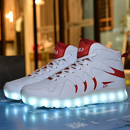 Couple's Men's Sneakers LED Shoes LED Shoes USB Charging Daily Dance PU Breathable Non-slipping Wear Proof Black and White Pink / White White Spring
Couple's Men's Sneakers LED Shoes LED Shoes USB Charging Daily Dance PU Breathable Non-slipping Wear Proof Black and White Pink / White White Spring