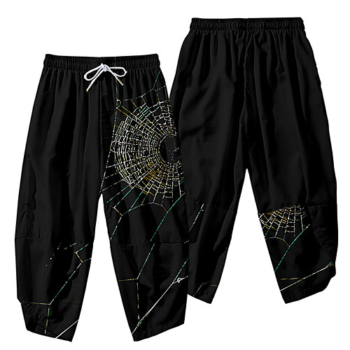 Men's Casual / Sporty Athleisure Daily Sports Wide Leg Pants Spider web Full Length Elastic Waist 3D Print Black
Men's Casual / Sporty Athleisure Daily Sports Wide Leg Pants Spider web Full Length Elastic Waist 3D Print Black