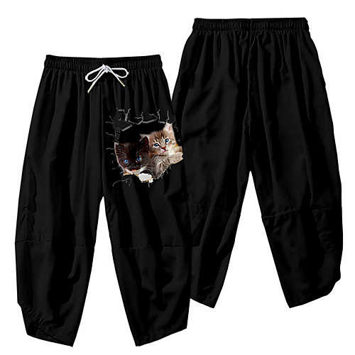 Men's Casual / Sporty Athleisure Daily Sports Wide Leg Pants Cat Full Length Elastic Waist 3D Print Black
Men's Casual / Sporty Athleisure Daily Sports Wide Leg Pants Cat Full Length Elastic Waist 3D Print Black