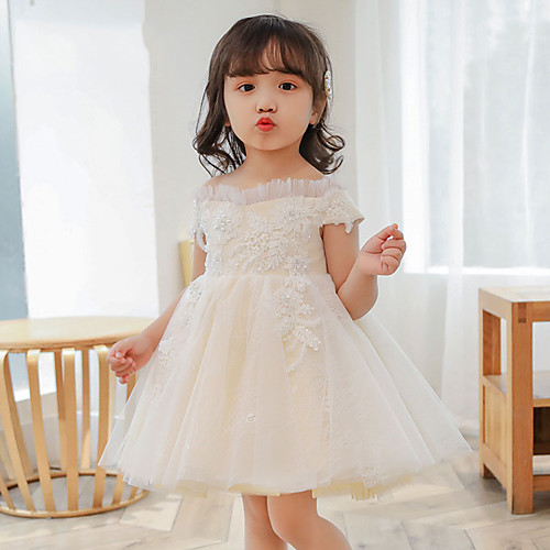 Princess / Ball Gown Short / Mini Wedding / Birthday Flower Girl Dresses - Tulle Short Sleeve Off Shoulder with Beading / Embroidery / Appliques
Princess / Ball Gown Short / Mini Wedding / Birthday Flower Girl Dresses - Tulle Short Sleeve Off Shoulder with Beading / Embroidery / Appliques