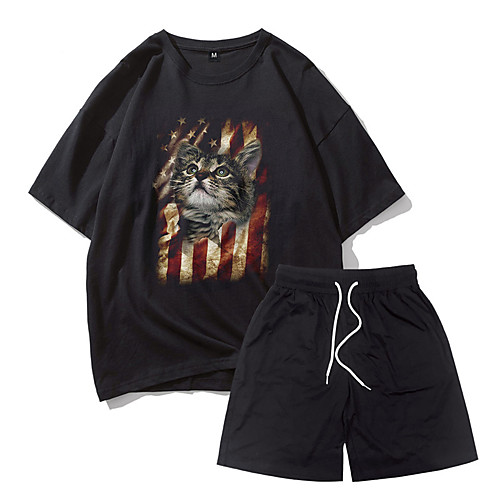 Men's Casual / Sporty Athleisure Breathable Outdoor Daily Gym Shorts Suits Pants Cat Short Drawstring 3D Print Black
Men's Casual / Sporty Athleisure Breathable Outdoor Daily Gym Shorts Suits Pants Cat Short Drawstring 3D Print Black