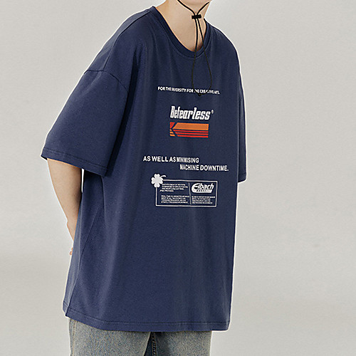 Men's T shirt Hot Stamping Graphic Prints Letter Print Short Sleeve Casual Tops 100% Cotton Basic Casual Fashion White Black Blue
Men's T shirt Hot Stamping Graphic Prints Letter Print Short Sleeve Casual Tops 100% Cotton Basic Casual Fashion White Black Blue