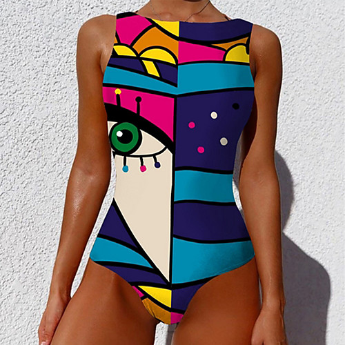 Women's One Piece Monokini Swimsuit Tummy Control Slim Print Color Block Geometric Red print Blue print Black print Green print Pink print Swimwear Padded Bathing Suits New Fashion Sexy
Women's One Piece Monokini Swimsuit Tummy Control Slim Print Color Block Geometric Red print Blue print Black print Green print Pink print Swimwear Padded Bathing Suits New Fashion Sexy