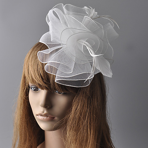 Elegant Retro Tulle Fascinators with Feather / Floral 1 Piece Special Occasion / Party / Evening Headpiece
Elegant Retro Tulle Fascinators with Feather / Floral 1 Piece Special Occasion / Party / Evening Headpiece