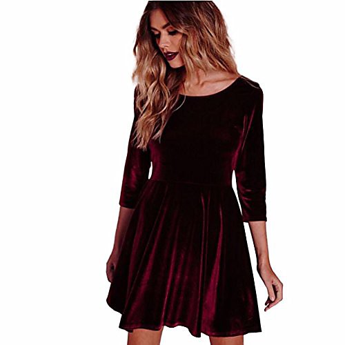 Women's Sheath Dress Knee Length Dress Wine Black Red Dark Blue Gray Long Sleeve Solid Color Spring Party 2021 S M L XL XXL
Women's Sheath Dress Knee Length Dress Wine Black Red Dark Blue Gray Long Sleeve Solid Color Spring Party 2021 S M L XL XXL