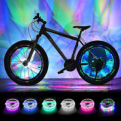 rechargeable bike wheel lights, led bike spoke lights cycling wheel safety light, cool bicycle tire spoke decoration, usb charge, ultra bright, waterproof, gifts for boys girls adults
rechargeable bike wheel lights, led bike spoke lights cycling wheel safety light, cool bicycle tire spoke decoration, usb charge, ultra bright, waterproof, gifts for boys girls adults