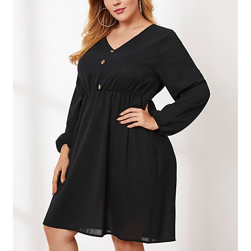Women's Solid Color Patchwork Casual Long Sleeve Spring & Summer Knee Length Dress T Shirt Dress Tee Dress Black
Women's Solid Color Patchwork Casual Long Sleeve Spring & Summer Knee Length Dress T Shirt Dress Tee Dress Black