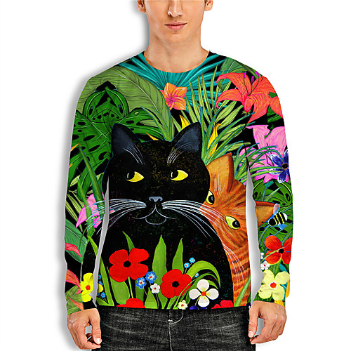 Men's Tunic 3D Print Cat Graphic Animal Print Long Sleeve Daily Tops Basic Casual Green
Men's Tunic 3D Print Cat Graphic Animal Print Long Sleeve Daily Tops Basic Casual Green