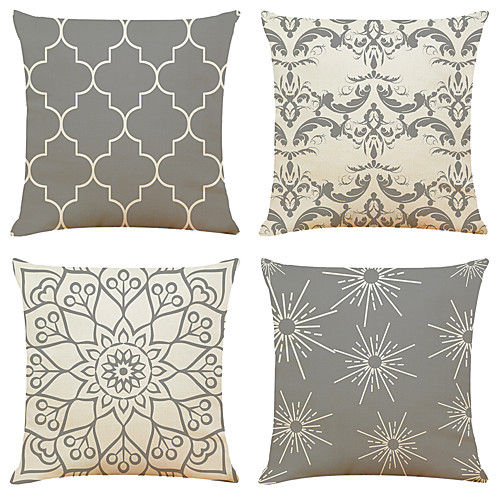 Cushion Cover 4PCS Linen Soft Decorative Square Throw Pillow Cover Cushion Case Pillowcase for Sofa Bedroom 45 x 45 cm (18 x 18 Inch) Superior Quality Machine Washable
Cushion Cover 4PCS Linen Soft Decorative Square Throw Pillow Cover Cushion Case Pillowcase for Sofa Bedroom 45 x 45 cm (18 x 18 Inch) Superior Quality Machine Washable