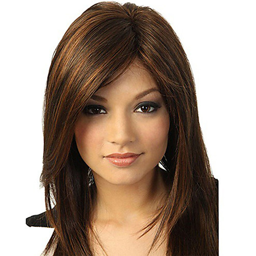 Synthetic Wig Natural Straight Asymmetrical Side Part Wig Medium Length Black / Brown Kanekalon Women's Cosplay Party Fashion Black Brown
Synthetic Wig Natural Straight Asymmetrical Side Part Wig Medium Length Black / Brown Kanekalon Women's Cosplay Party Fashion Black Brown