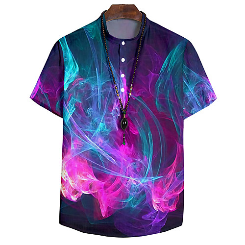 Men's Shirt 3D Print Lightning Button-Down 3D Print Short Sleeve Casual Tops Casual Fashion Breathable Comfortable Purple
Men's Shirt 3D Print Lightning Button-Down 3D Print Short Sleeve Casual Tops Casual Fashion Breathable Comfortable Purple