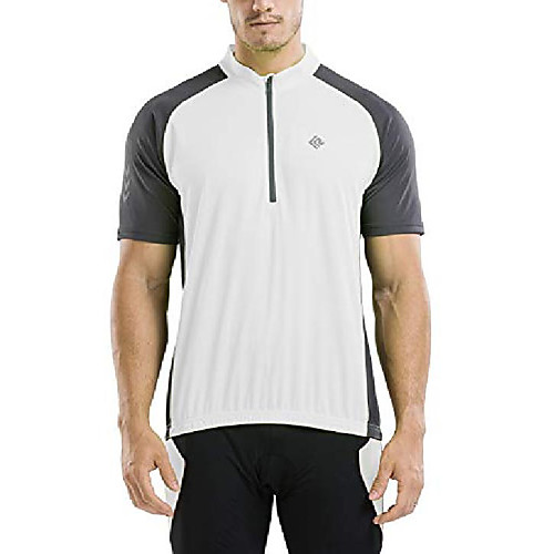 men's reflective short sleeve cycling jersey with zipper pocket quick-dry breathable biking shirt (white, xl)
men's reflective short sleeve cycling jersey with zipper pocket quick-dry breathable biking shirt (white, xl)