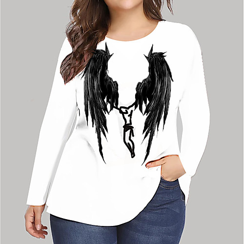 Women's Plus Size Print Graphic T shirt Large Size Round Neck Long Sleeve Tops Big Size
Women's Plus Size Print Graphic T shirt Large Size Round Neck Long Sleeve Tops Big Size